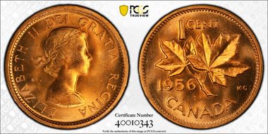 1956 1C MS66RD