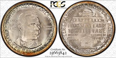 1950-S 50C Booker T. Washington MS67