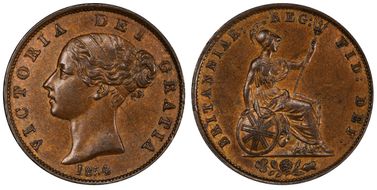 1854 1/2D S-3949 MS63BN