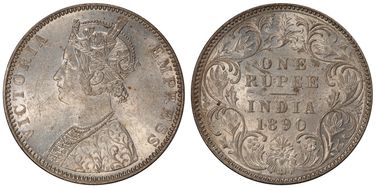1890-B Rupee SW-6.114 MS62