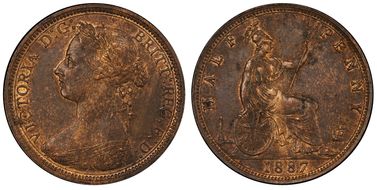 1887 1/2D S-3956 MS62BN