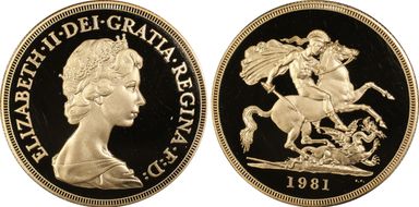 1981 £5 S-SE1 St. George PR69DCAM