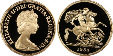 1984 £5 S-SE1 St. George PR69DCAM