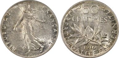 1910 50C Gad-420 F-190 AU58