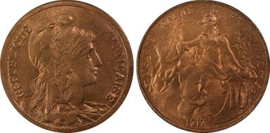 1917 10C Gad-277 MS65RB