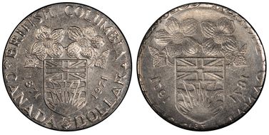 1971 $1 British Columbia MS65