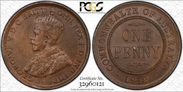 1912-H 1D KM-23 MS62BN