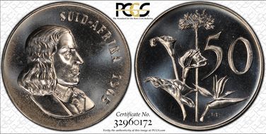 1965 50C Afrikaans PR67