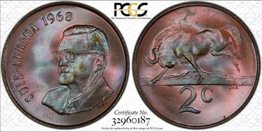 1968 2C Afrikaans MS66BN