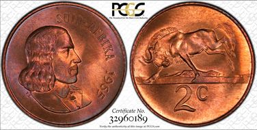 1965 2C Afrikaans MS66RB