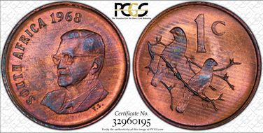 1968 1C English MS64RB