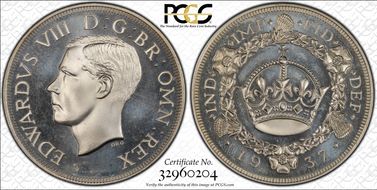 "1937" Medal FC19e Edward VIII PE PR65DCAM