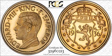 "1936" Medal FM34b Edward VIII Var PE PR66DCAM