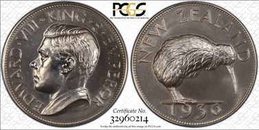 "1936" (1984) Medal FM6b Edward VIII Silver Fantasy PL66