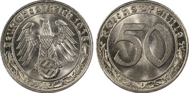 1938-E 50 Pfg J-365 MS63