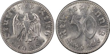 1935-G 50 Pfg J-368 MS64