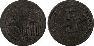 1943 5 Mk Lodz Ghetto Al-Mag XF45