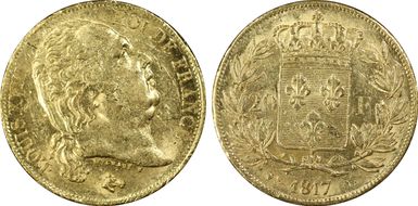 1817-L 20 Fr Gad-1028 AU58