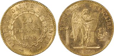 1896-A 20 Fr Gad-1063 F-533 Torche MS63