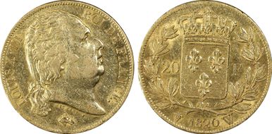 1820-W 20 Fr Gad-1028 AU55