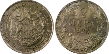 1925 2 Leva KM-38 Poissy MS66