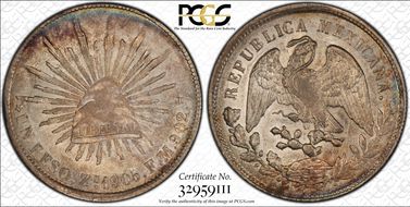 1905-Zs FM Peso KM-409.3 AU53