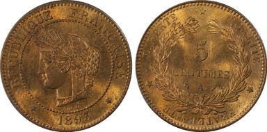 1893-A 5C Gad-157a F-118 MS65RB