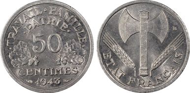 1943 50C Gad-425 Légère MS66