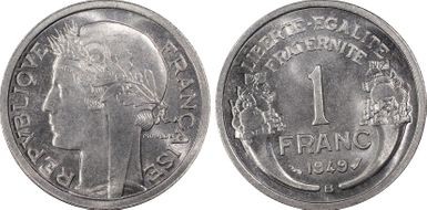 1949-B 1 Fr Gad-473b F-221 MS65