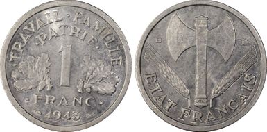 1943-B 1 Fr Gad-471 F-223 MS63