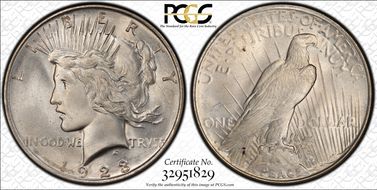 1923-D $1 MS66