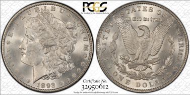 1892 $1 MS65