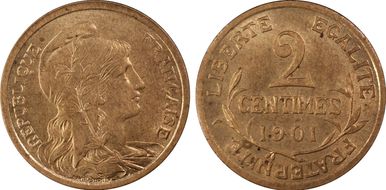 1901 2C Gad-107 F-110 MS64RD