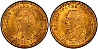 1905 G$1 Lewis and Clark MS65