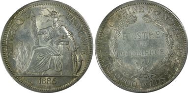 1886-A Piastre Lec-267 AU58