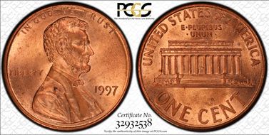 1997 1C FS-101 Doubled Ear MS64RD