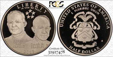 2013-S 50C 5 Star Generals Arnold, Bradley PR69DCAM