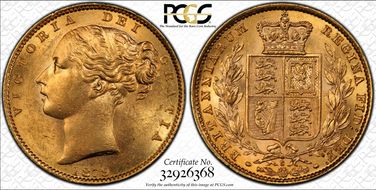 1879-S Sov S-3855 Shield MS61