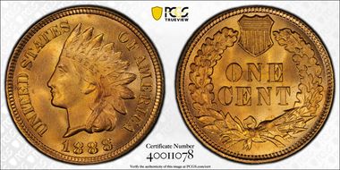 1888 1C MS67RD