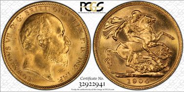 1904-S Sov S-3973 MS64+