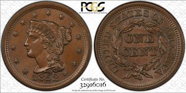 1852 1C N-3 MS65BN