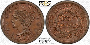 1848 1C Newcomb 33 MS64BN