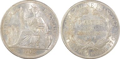 1903-A Piastre Lec-286 AU55