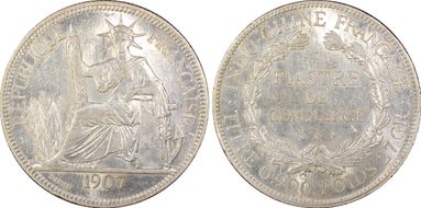 1907-A Piastre Lec-290 AU55