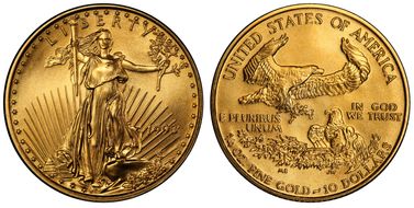 1993 $10 Gold Eagle MS70