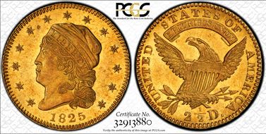 1825 $2.50 MS62
