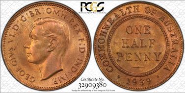 1939 1/2D KM-35 MS65RD