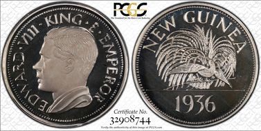 "1936" Medal FM55c Edward VIII PE PR68DCAM