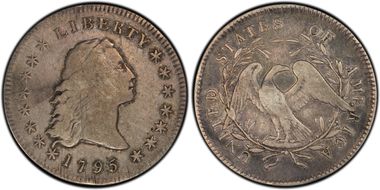 1795 $1 Flowing Hair, BB-20 F15