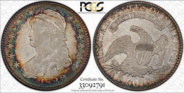 1823 50C O-101, Broken 3 VF30